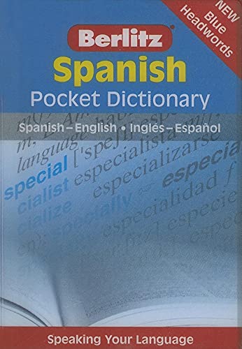 Imagen de archivo de Spanish Pocket Dictionary: Spanish-English/Ingles-Espanol (Berlitz Pocket Dictionary) a la venta por SecondSale