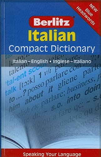 Beispielbild fr Italian - Berlitz Compact Dictionary : Italian-English Inglese-Italiano zum Verkauf von Better World Books