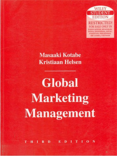 Stock image for Global Marketing Management for sale by dsmbooks