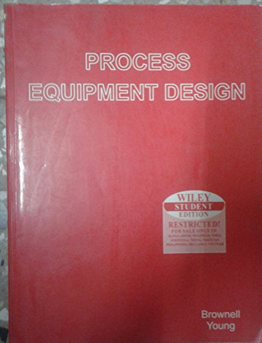 Stock image for Process Equipment Design - Vessel Design for sale by Mispah books
