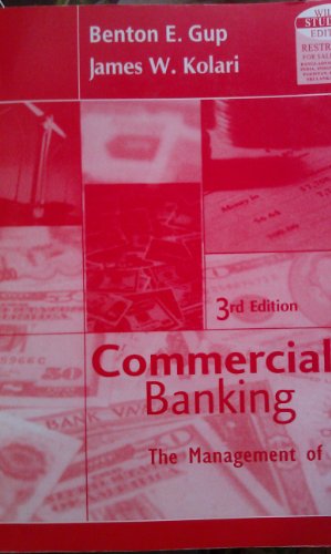 Imagen de archivo de COMMERCIAL BANKING The Management of Risk a la venta por dsmbooks