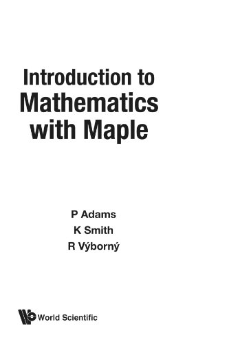 Stock image for Introduction to Mathematics with Maple for sale by Better World Books Ltd