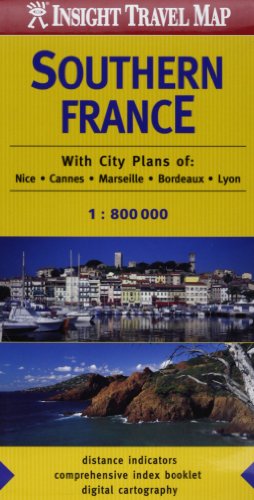 Imagen de archivo de Southern France Insight Travel Map a la venta por WorldofBooks