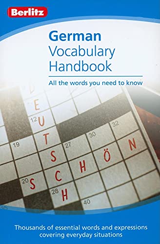 Stock image for German - Berlitz Vocabulary Handbook for sale by Better World Books