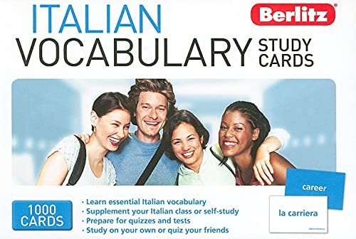 Italian Vocabulary Study Cards (9789812689603) by Berlitz