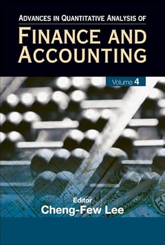 Stock image for Advances in Quantitative Analysis of Finance and Accounting (Vol. 4) for sale by suffolkbooks