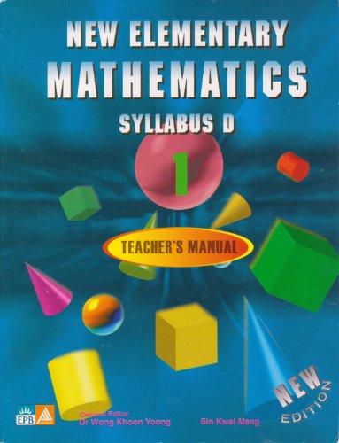 Imagen de archivo de New Elementary Mathematics: Syllabus D, Book 1 - Teacher's Manual a la venta por HPB-Ruby