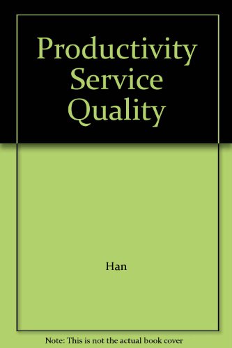 Stock image for Productivity Service Quality for sale by dsmbooks