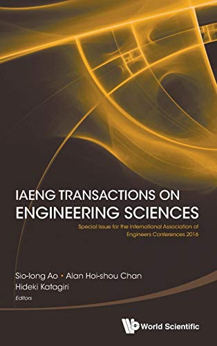 Immagine dell'editore per IAENG Transactions on Engineering Sciences Special Issue for the International Association of Engineers Conferences 2016 venduto da Romtrade Corp.