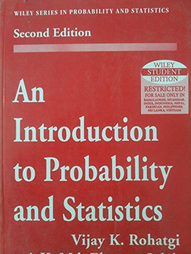 Imagen de archivo de An Introduction to Probability and Statistics (Wiley Series in Probability and Statistics) a la venta por HPB-Red