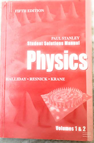 Imagen de archivo de Students Solution Manual to Accompany Physics a la venta por dsmbooks