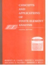 Stock image for Concepts and Applications of Finite Element Analysis, 4th Edition for sale by dsmbooks