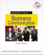 9789814227902: Essentials of Business Communication, Asian Edition (For Sale in Asia Only!) ...