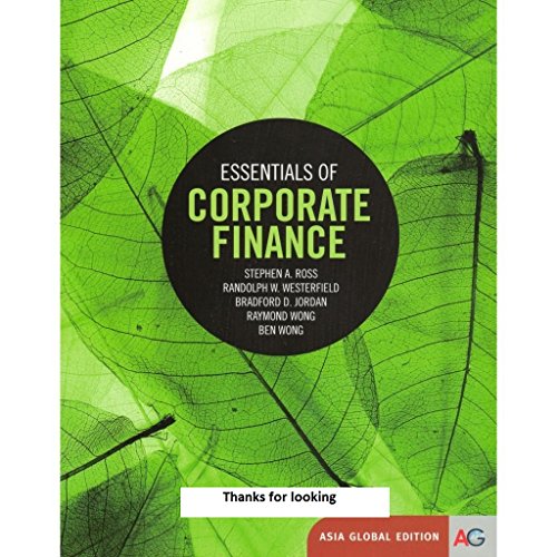 Stock image for Essentials of Corporate Finance for sale by SecondSale