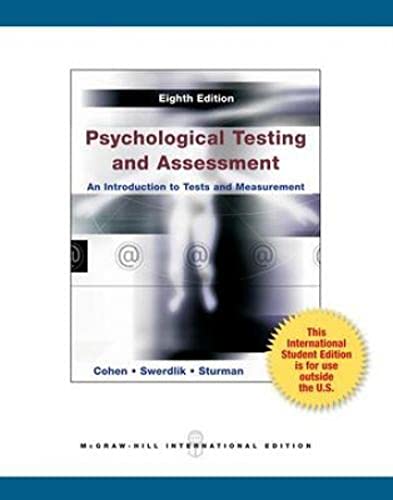 Beispielbild fr Psychological Testing & Assessment zum Verkauf von ThriftBooks-Atlanta