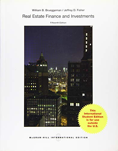 Beispielbild fr Real Estate Finance and Investments [Paperback] [Dec 01, 2016] William B. Brueggeman zum Verkauf von KuleliBooks