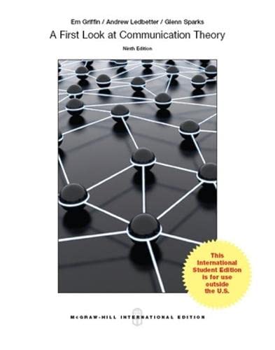 9789814577168: First Look at Communication Theory (Int'