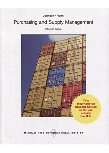 Imagen de archivo de Purchasing and Supply Management, 15e a la venta por GF Books, Inc.