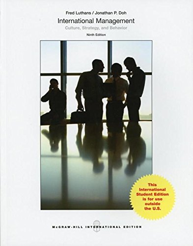 Beispielbild fr International Management: Culture, Strategy, and Behavior zum Verkauf von Wonder Book