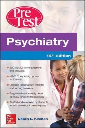 Stock image for Psychiatry Pretest Self-Assessment and Review (Asia Professional Medical Exam Review) for sale by GF Books, Inc.