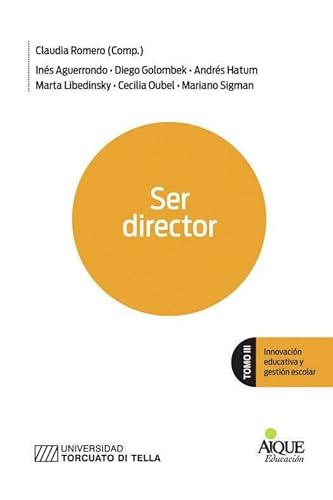 Stock image for Innovacion Educativa Y Gestion Escolar Tomo Iii Ser Director for sale by Juanpebooks