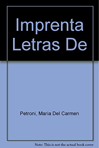 Stock image for LETRAS DE IMPRENTA for sale by Libros nicos