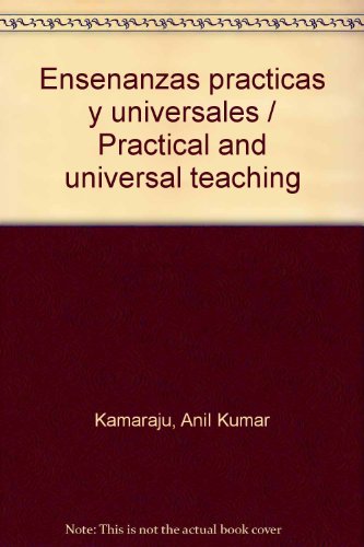 Stock image for Ensenanzas practicas y universales / Practical and universal teaching (Spanish Edition) for sale by Iridium_Books