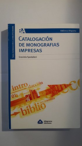 CATALOGACION DE MONOGRAFIAS IMPRESAS