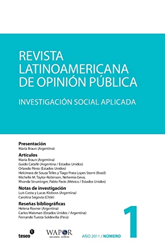 9789871354900: Revista Latinoamericana de Opinin Pblica n1: Investigacin Social Aplicada