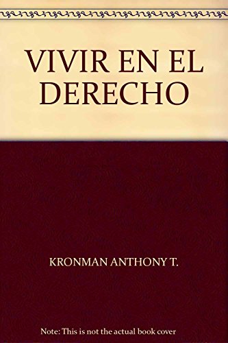 Stock image for Vivir En El Derecho for sale by Libros del Mundo