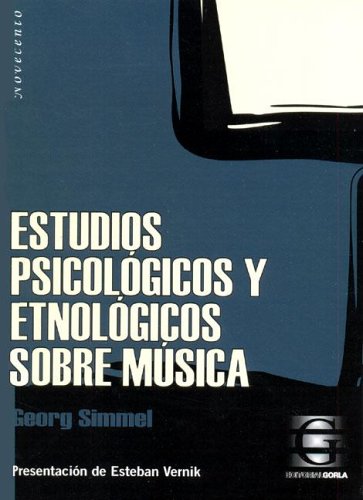 Beispielbild fr Estudios Psicologicos y etnologicos sobre la musica zum Verkauf von Libros nicos