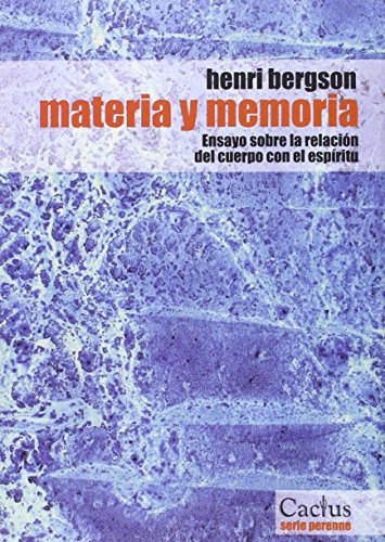 Beispielbild fr Materia y memoria zum Verkauf von medimops