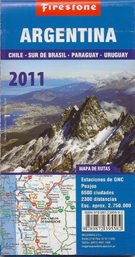 Stock image for Argentina/South Brazil/Paraguay/Uruguay Firestone Map 2011 (Spanish Edition) for sale by Iridium_Books