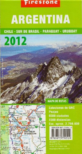 Stock image for Argentina/South Brazil/Paraguay/Uruguay Firestone Map 2012 (Spanish Edition) for sale by Iridium_Books