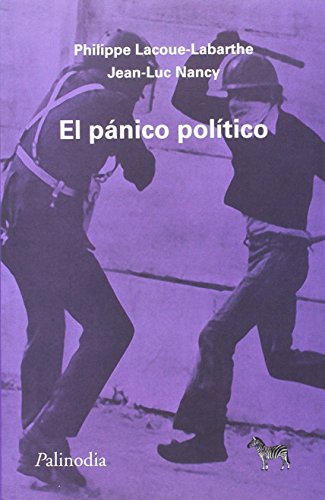 Imagen de archivo de El panico politico a la venta por SoferBooks