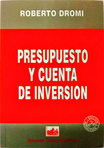 Stock image for PRESUPUESTO Y CUENTA DE INVERSION for sale by AG Library