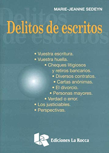 Stock image for Delitos De Escritos - Sedeyn, Marie - Jeanne for sale by Libros del Mundo