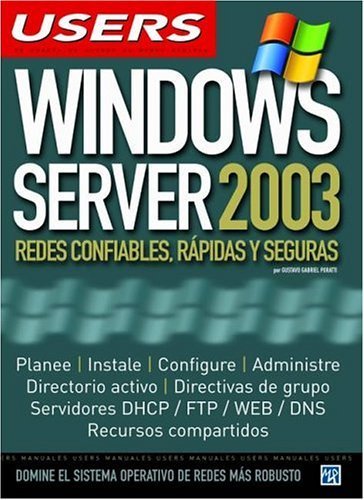 Imagen de archivo de microsoft windows server 2003 manuales users a la venta por DMBeeBookstore