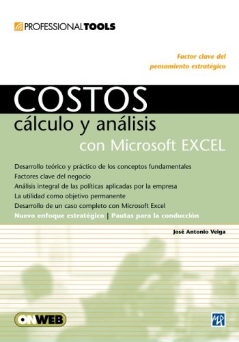 Beispielbild fr Costos con Microsoft Excel: Espanol, Manual Users, Manuales Users (Spanish Edition) zum Verkauf von Wonder Book