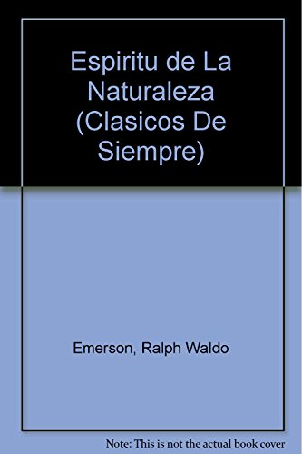 Imagen de archivo de El Espiritu De La Naturaleza (Clasicos De Siempre) (Spanish Edition) [Paperba. a la venta por Iridium_Books