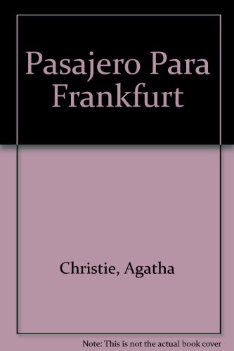 Imagen de archivo de pasajero para frankfurt promo agatha christie a la venta por DMBeeBookstore