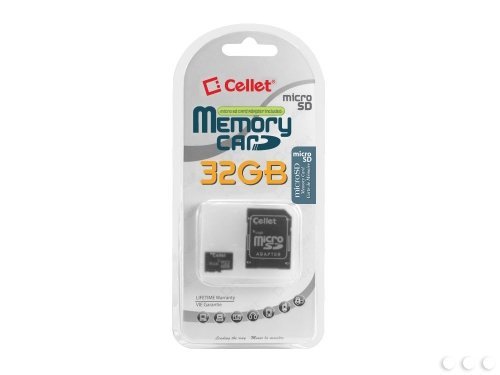 Beispielbild fr Cellet 32GB Samsung SGH-I917 Micro SDHC Card is Custom Formatted for digital high speed, lossless recording! Includes Standard SD Adapter. zum Verkauf von SoferBooks