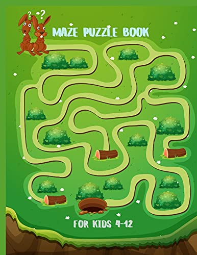Stock image for Maze Puzzle Book for Kids 4-12: 122 Fun First Mazes for Kids 4-6, 6-8 year olds Maze Activity Workbook for Children: Games, Puzzles and Problem-Solvin for sale by Buchpark