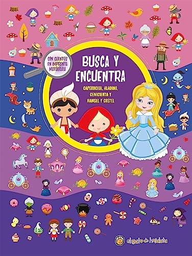 Stock image for BUSCA Y ENCUENTRA - CAPERUCITA , ALADINO, CENICIENTA Y HANSEL Y GRETEL - TD for sale by Libros nicos