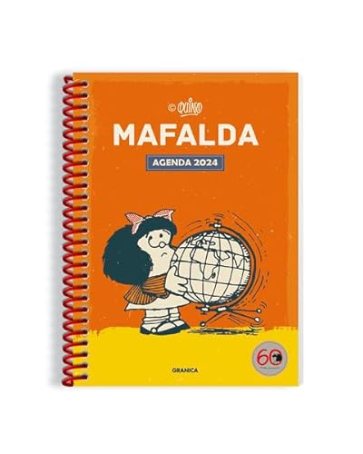 Imagen de archivo de AGENDA 2024 MAFALDA ANILLADA MODULOS ANARANJADO a la venta por Libros nicos