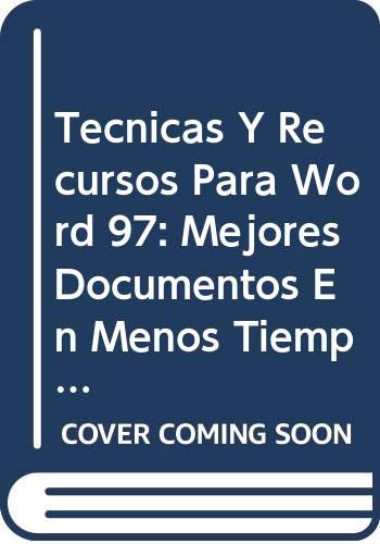 Stock image for tecnicas y recursos para word de cruz for sale by DMBeeBookstore