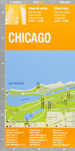 Imagen de archivo de Chicago (city Map) - De Dios Julian (papel) a la venta por Juanpebooks