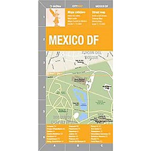 9789879445754: Mexico City "Mexico DF" Street Map by De Dios (Spanish and English Edition)