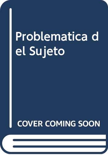 Stock image for Problematica del Sujeto (Spanish Edition) for sale by Iridium_Books