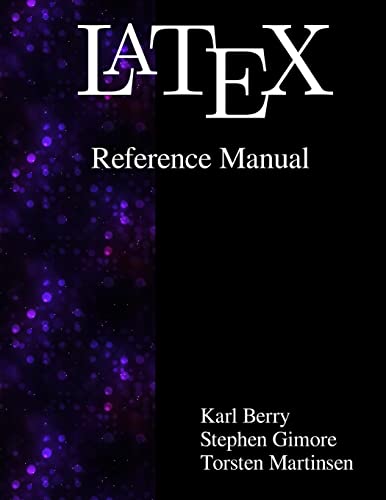 Imagen de archivo de Latex Reference Manual a la venta por Broad Street Books
